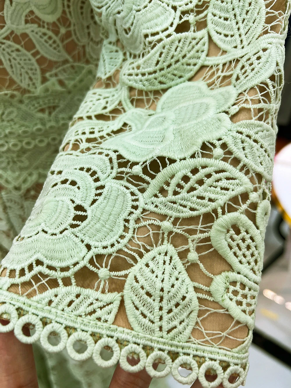 Light Mature Blue Lace Dress Irregular Dress High Low Fit Long Dress Fashion