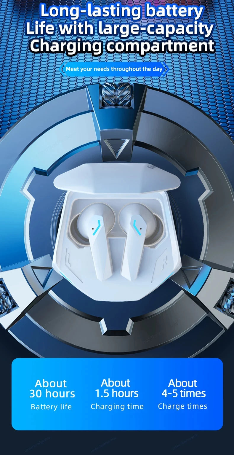 Choice Lenovo GM2 Pro TWS Wireless Headphones Earphone Bluetooth-compatible 5.3 Waterproof Sport Headset with Mic Long Endurance