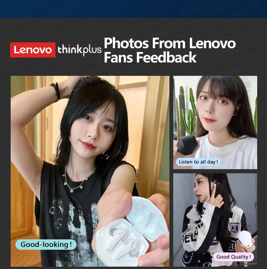 Choice Lenovo GM2 Pro TWS Wireless Headphones Earphone Bluetooth-compatible 5.3 Waterproof Sport Headset with Mic Long Endurance