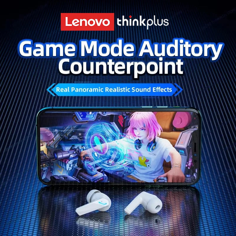 Choice Lenovo GM2 Pro TWS Wireless Headphones Earphone Bluetooth-compatible 5.3 Waterproof Sport Headset with Mic Long Endurance