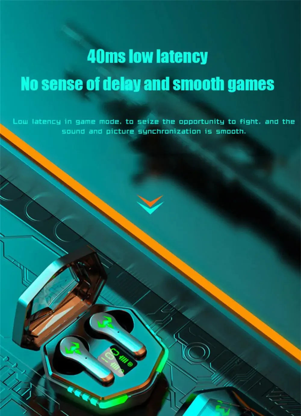 N35 Digital display Tws Audifonos Auriculares Bluetooth Wireless Headphones Earbuds Gaming In-Ear Earphones