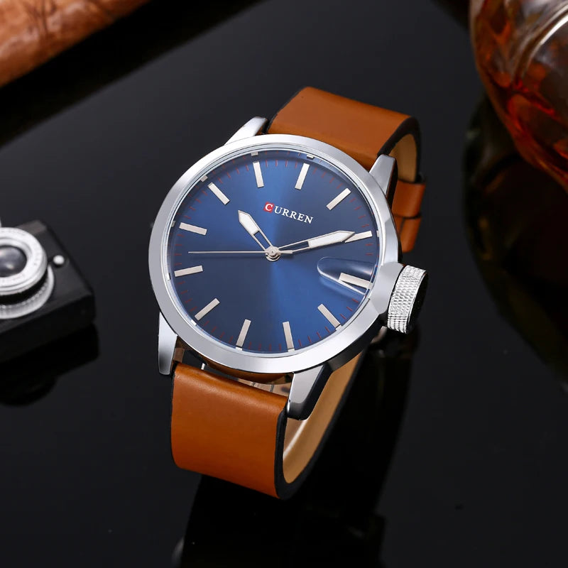 Curren 8192 8208 Sport Quartz Wristwatch Casual Fashion Waterproof Men's Big Watches Male Luminous Hands Clock Relogio Masculino