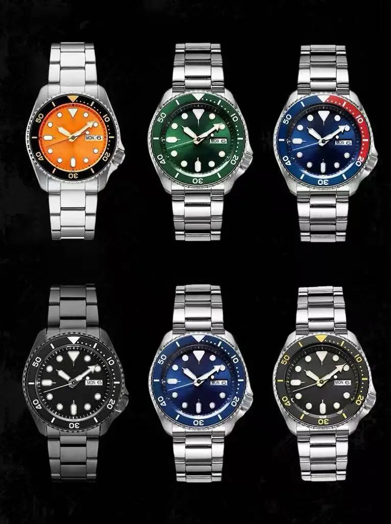 new men's quartz watch fashion classic business men's watch quartz watch men's luminous calendar steel belt watch