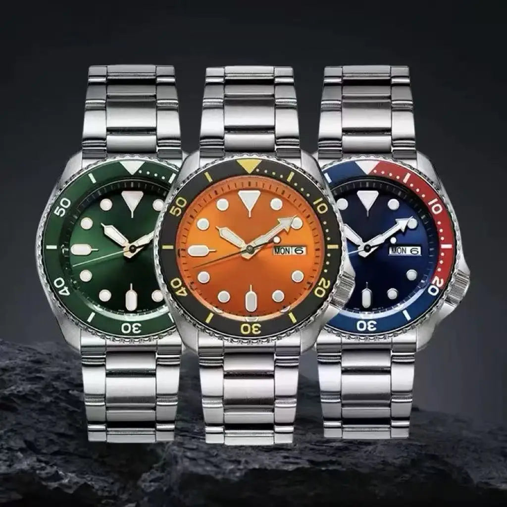 new men's quartz watch fashion classic business men's watch quartz watch men's luminous calendar steel belt watch