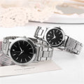 2PCS Couple's Watches Men Business Watch Fashion Analog Women Quartz Watch (Without Box)
