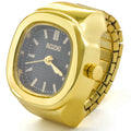 Ring Quartz Watch New Hot Sales Creative Alloy Shell Finger Square Dial Couple Men And Women