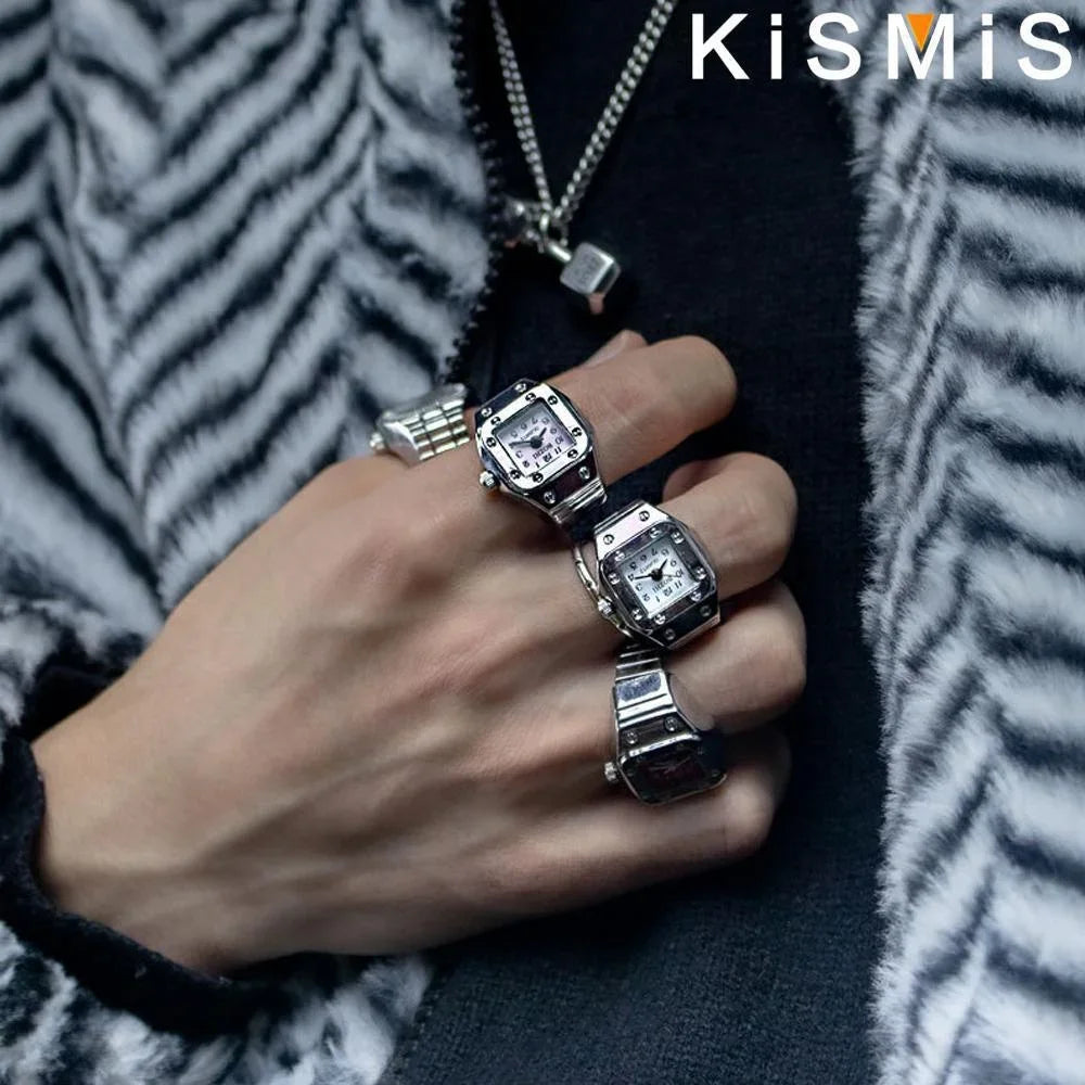 Men Women Punk Style Square Round Quartz Couple Watches Casual Creative Gifts Electronic Watches