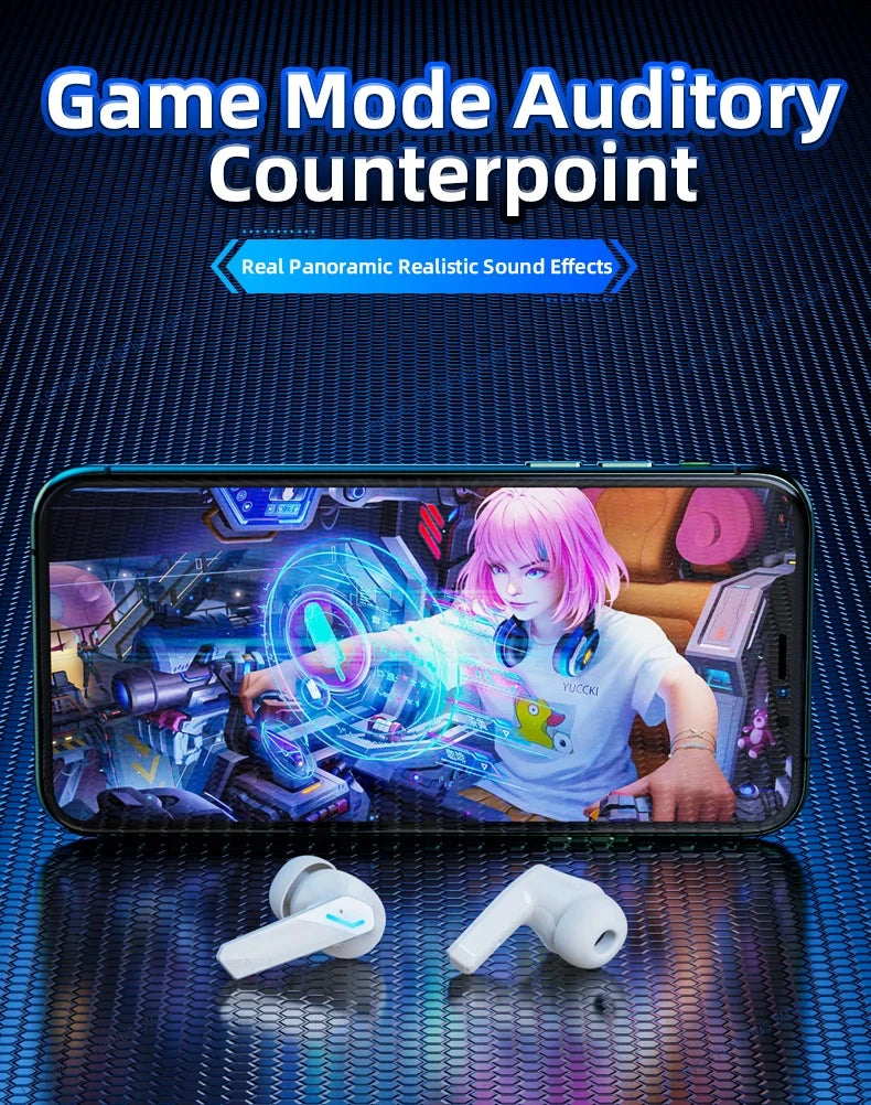 Choice Lenovo GM2 Pro TWS Wireless Headphones Earphone Bluetooth-compatible 5.3 Waterproof Sport Headset with Mic Long Endurance